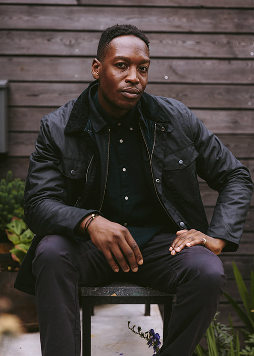 Bola Odusina wears the Barbour AW21 Mens Tartan Collection