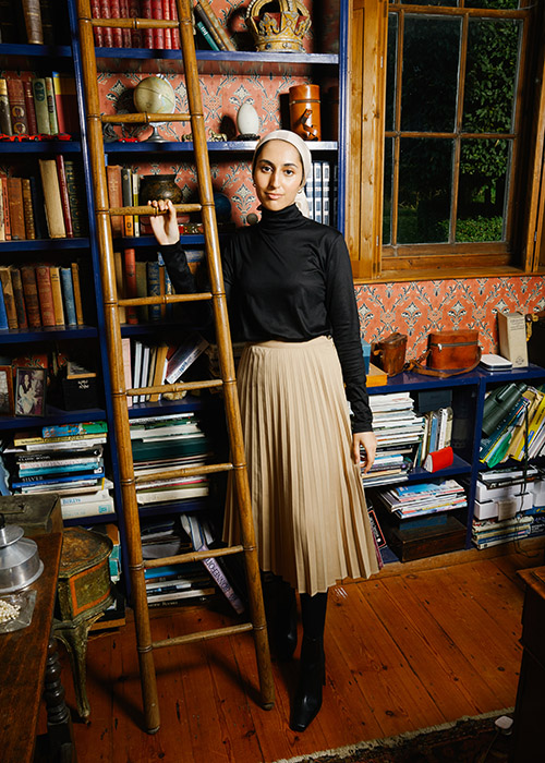 Amira Khan wears the AW21 Barbour Modern Heritage Collection