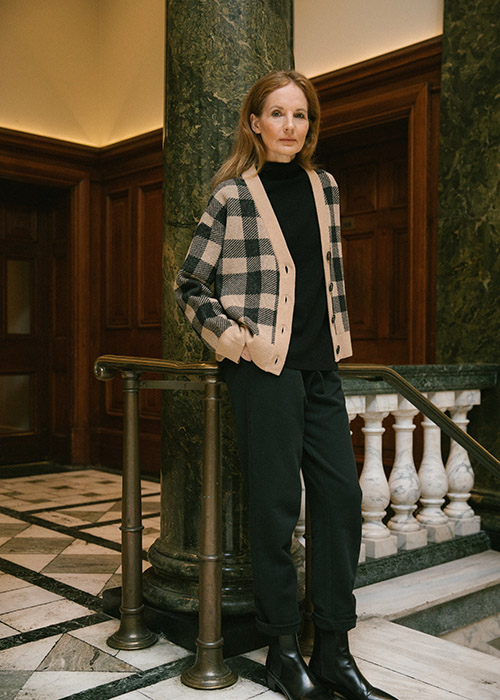 Arabella Greenhill wears the AW21 Barbour Modern Heritage Collection