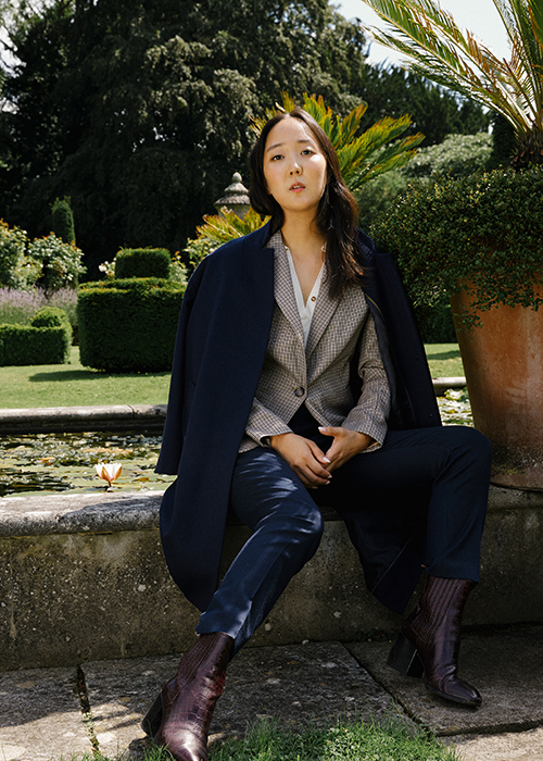 Shini Park wears the AW21 Barbour Modern Heritage Collection