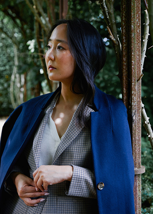 Shini Park wears the AW21 Barbour Modern Heritage Collection