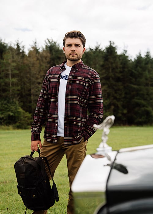 Merlin styles the Barbour AW21 Shirt Department Collection