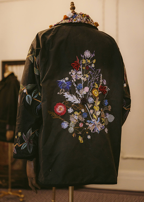 Isabel's floral embroidered jacket