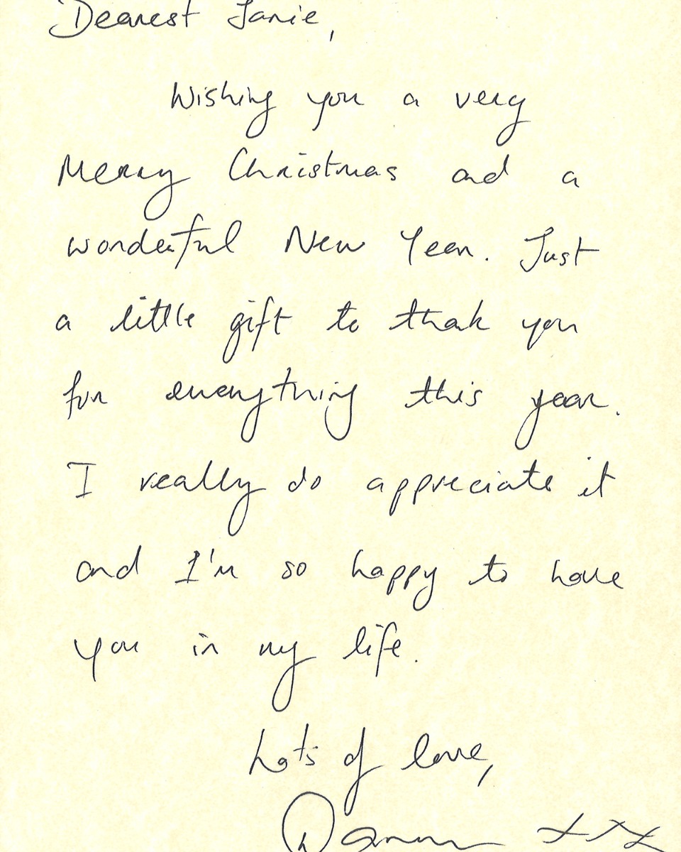Darren Kennedy letter to Janie Darren Kennedy letter to Janie