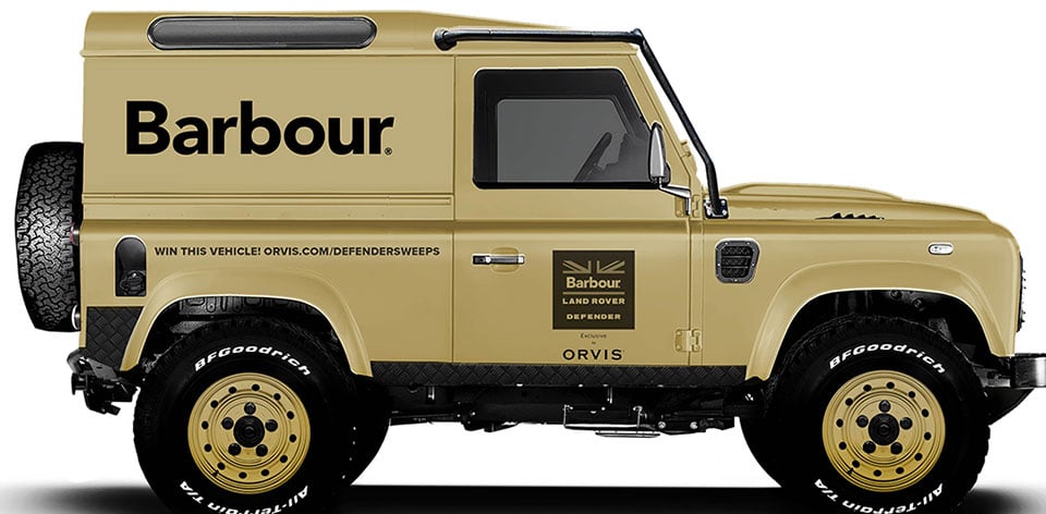 orvis land rover defender sweepstakes