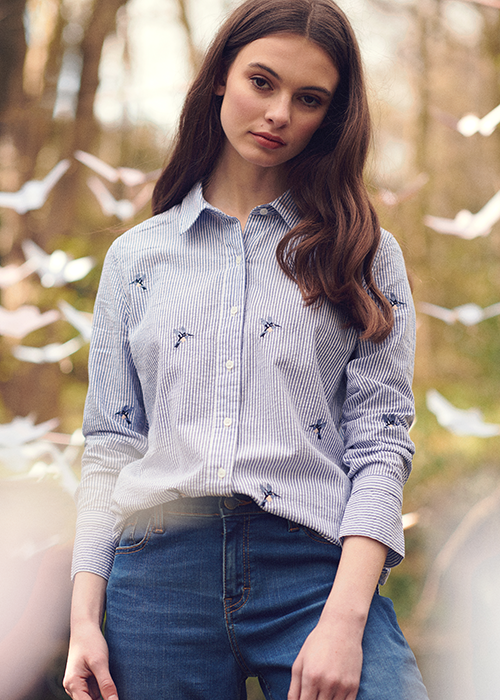 Modern Country SS20 collection Lauren Yates and Brittany Bathgate styling the SS20 tartan collection at the Purbeck Hills