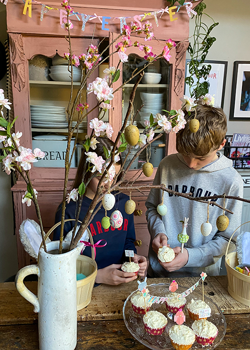 Kerry Lockwood's family at Easter