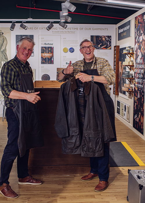 The Dogfather visits the Barbour Factory