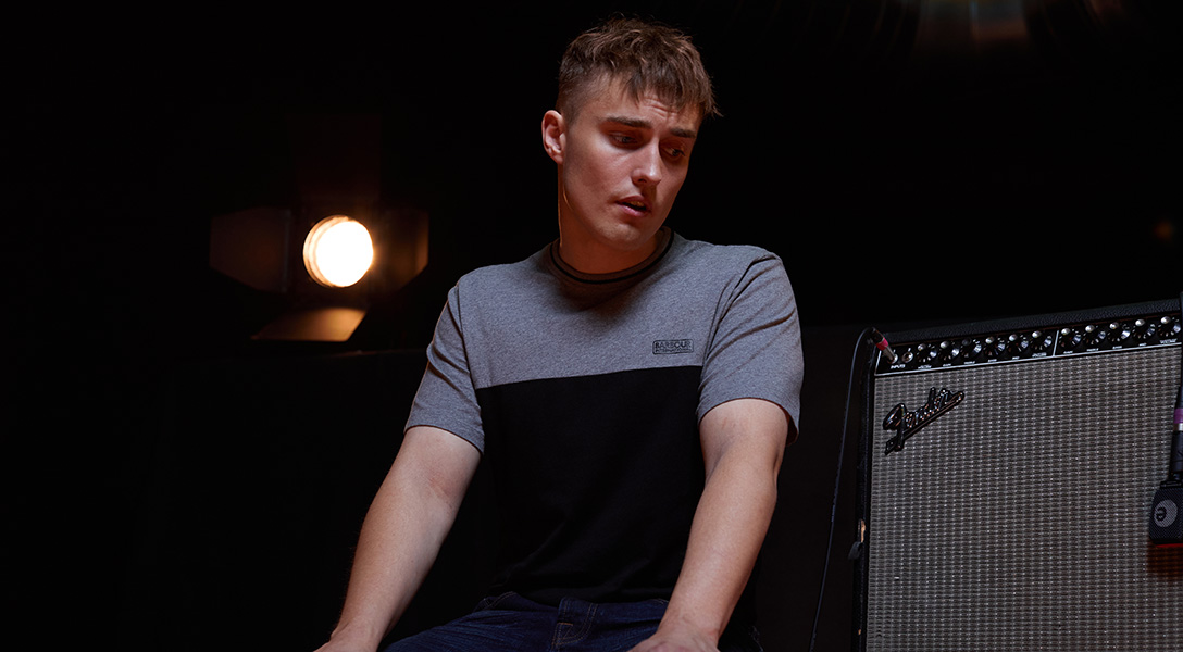 Sam Fender wears the AW20 Barbour International menswear collection