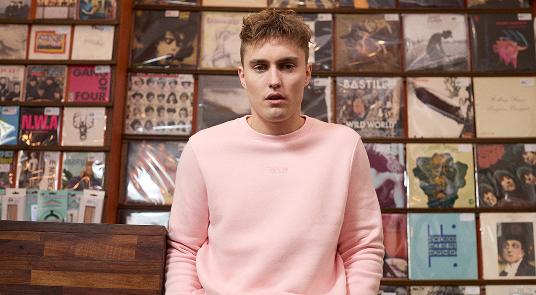 Sam Fender wears the SS21 Sam Fender X Barbour International Collection