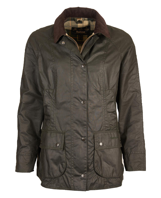 Barbour Beadnell Wax Jacket in Sage | Barbour