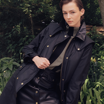 Barbour x House of Hackney Meldola Wax Trench Coat