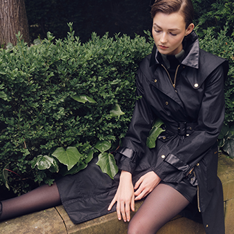 Barbour x House of Hackney Meldola Wax Trench Coat