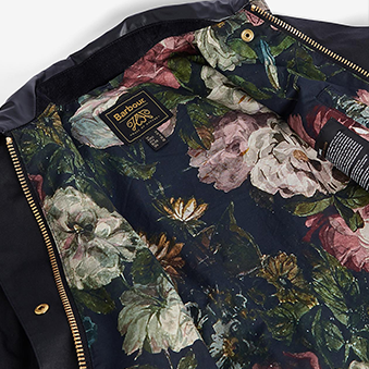 Barbour x House of Hackney Meldola Wax Trench Coat Lining