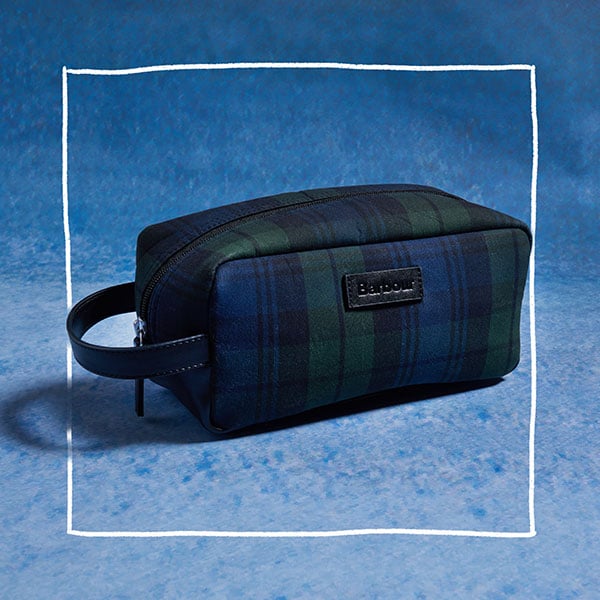 Barbour Tartan Washbag