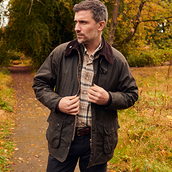 Beaufort Wax Jacket in Brown | Barbour