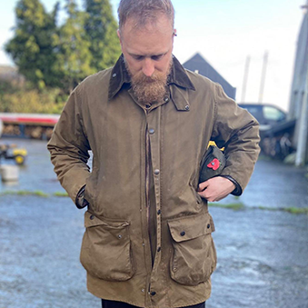 Shop the Barbour 40th Anniversary Beaufort Wax Jacket in Green