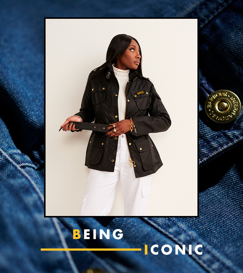 Barbour denim jacket womens deals
