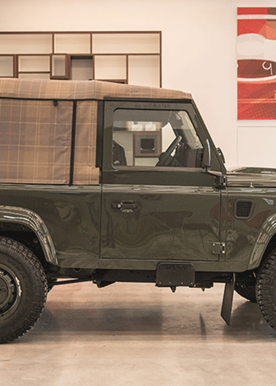 barbour land rover defender