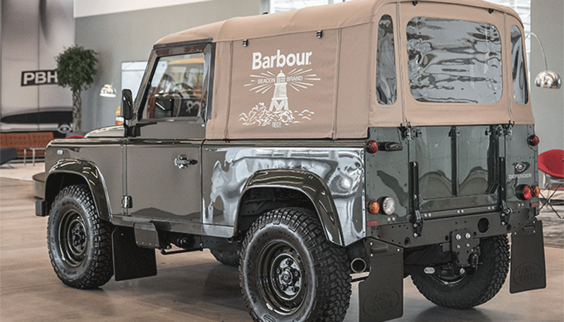 barbour land rover t shirt