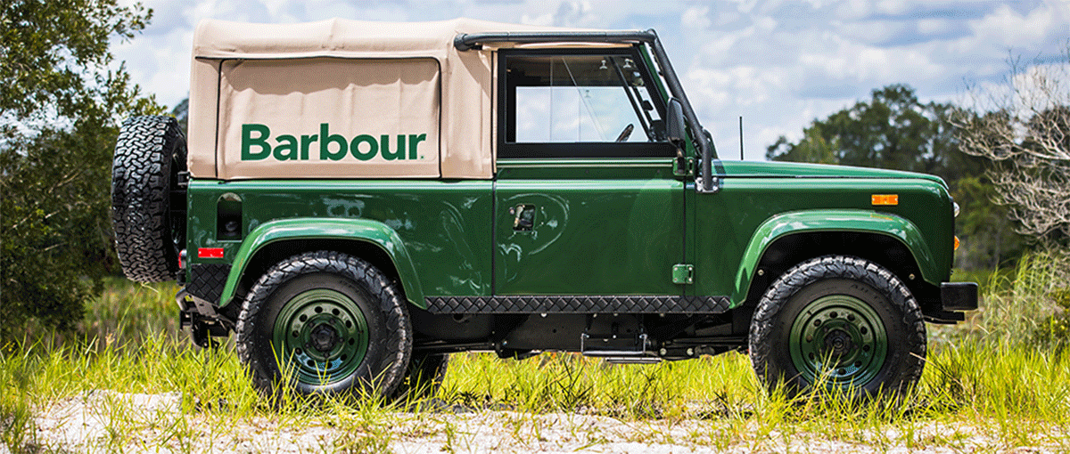 barbour land rover defender