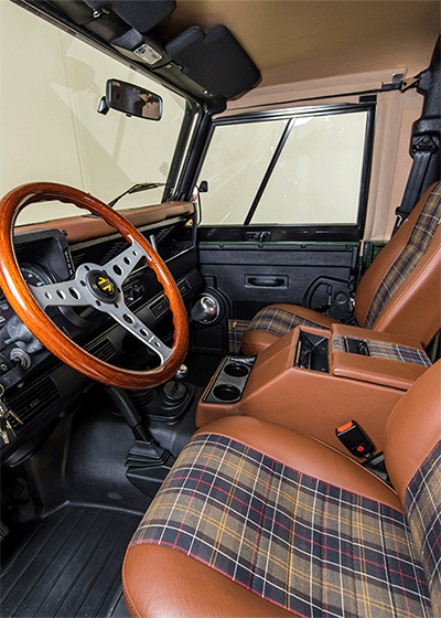 land rover defender barbour