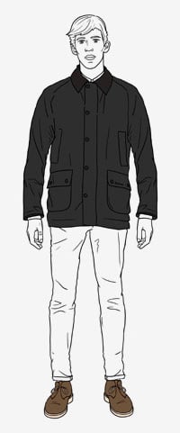 mens barbour jacket size guide