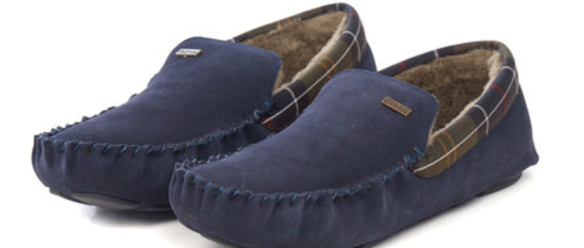 mens barbour slippers size 