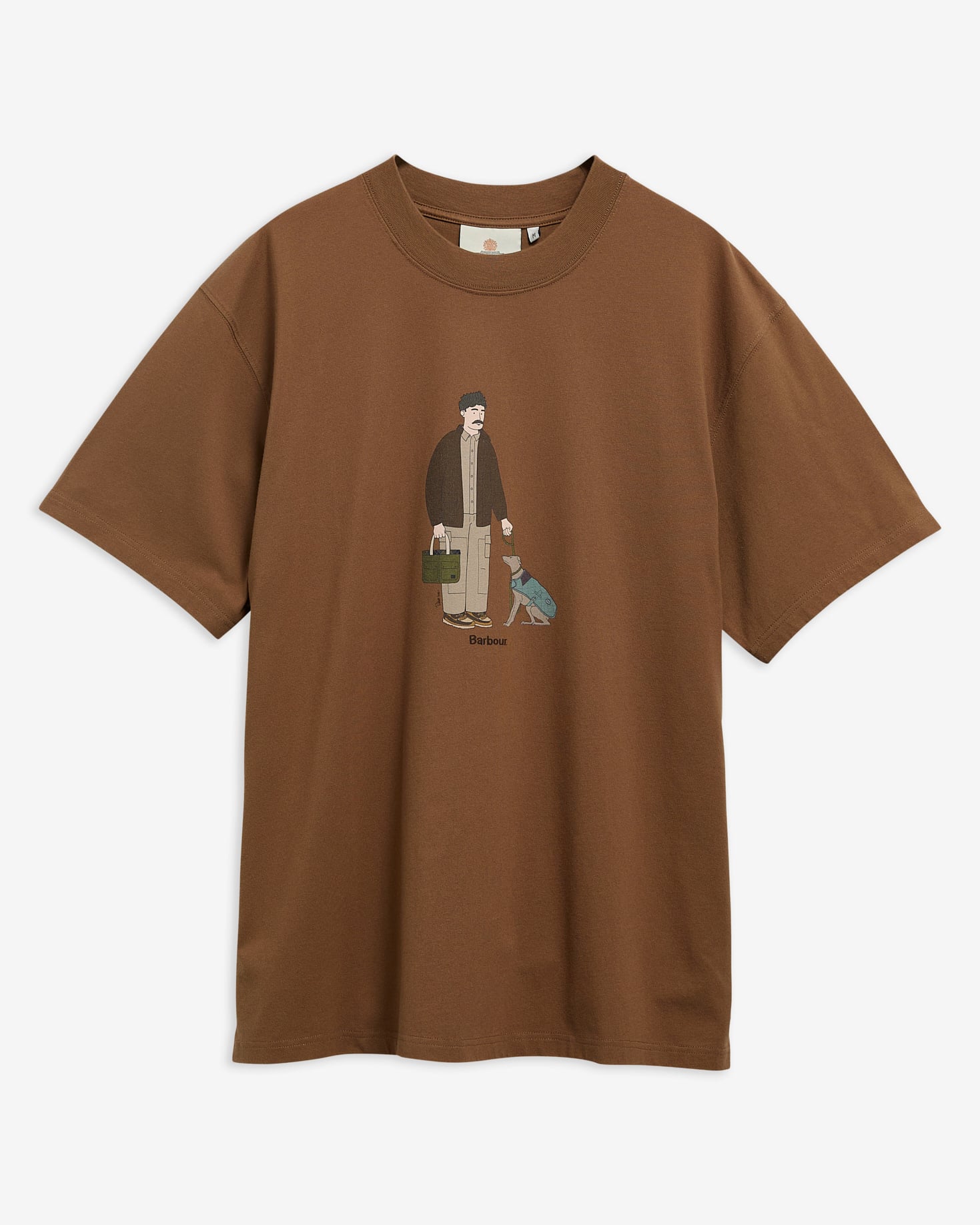 Fordyce Oversized Graphic T-Shirt Sepia