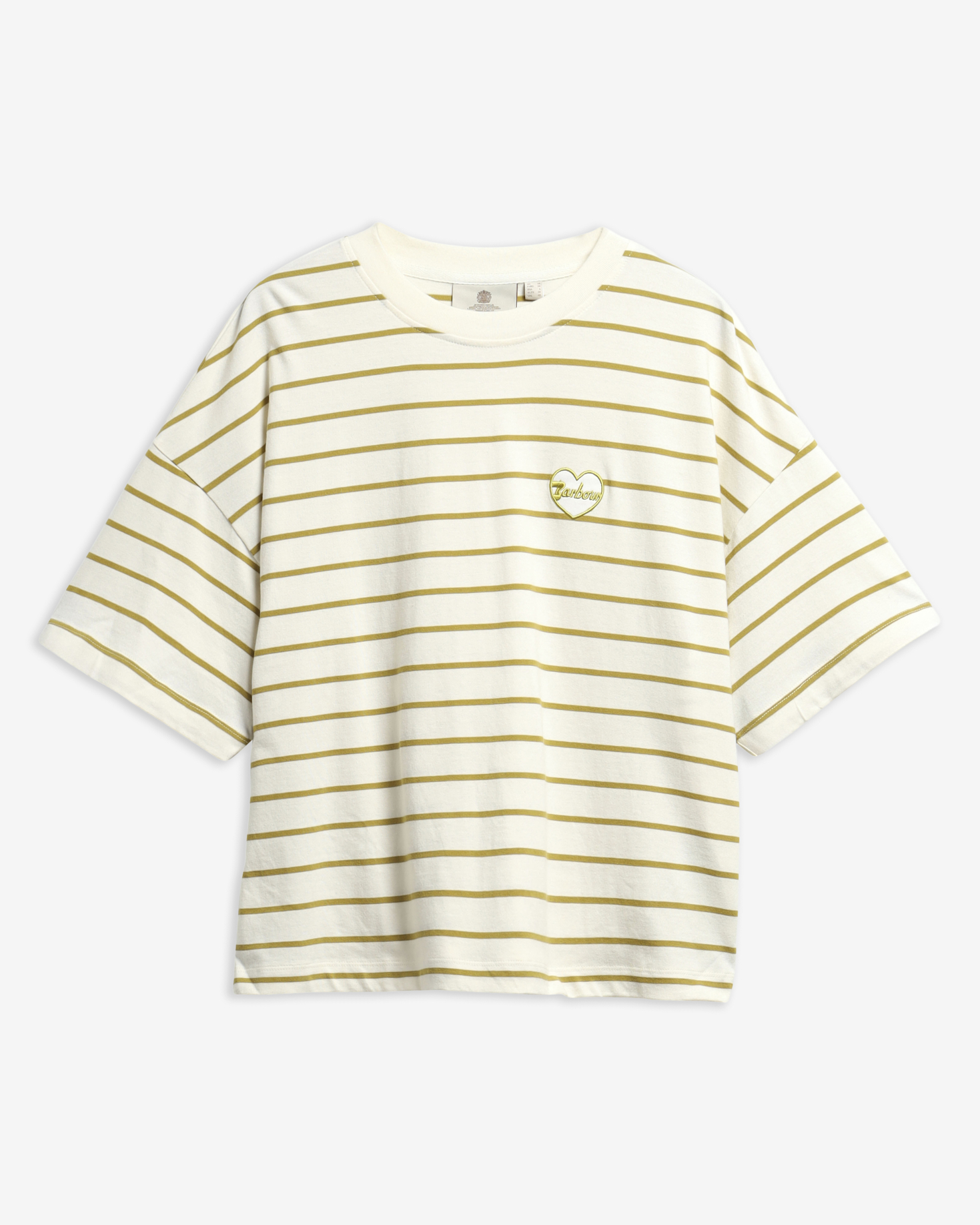Ambleside Striped T-Shirt Cloud/Pear