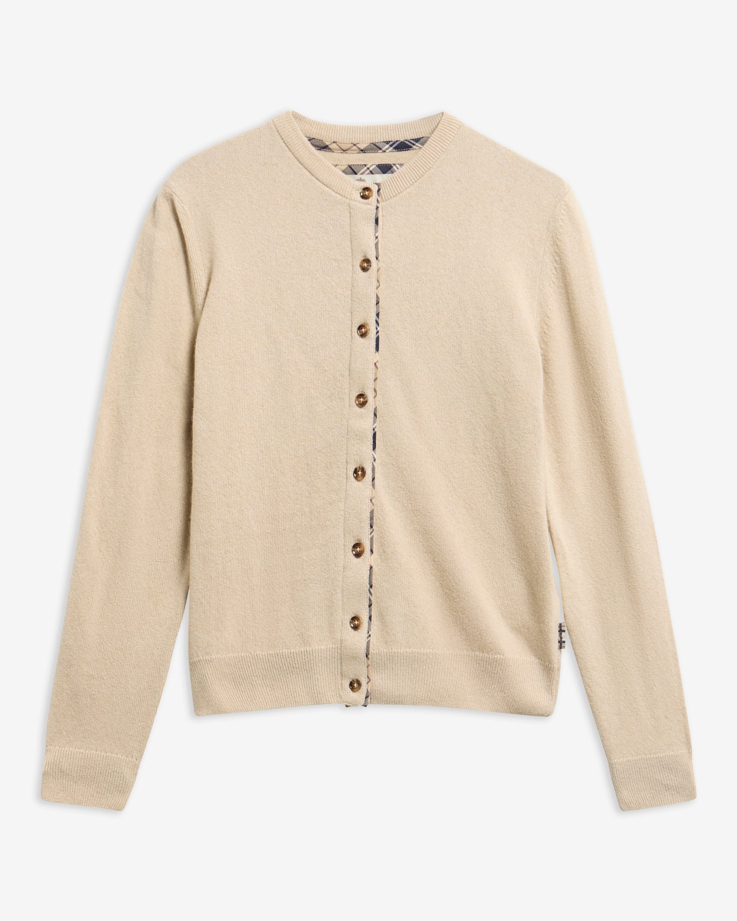 Cardigan Pendle Honey/Birchwood Tartan