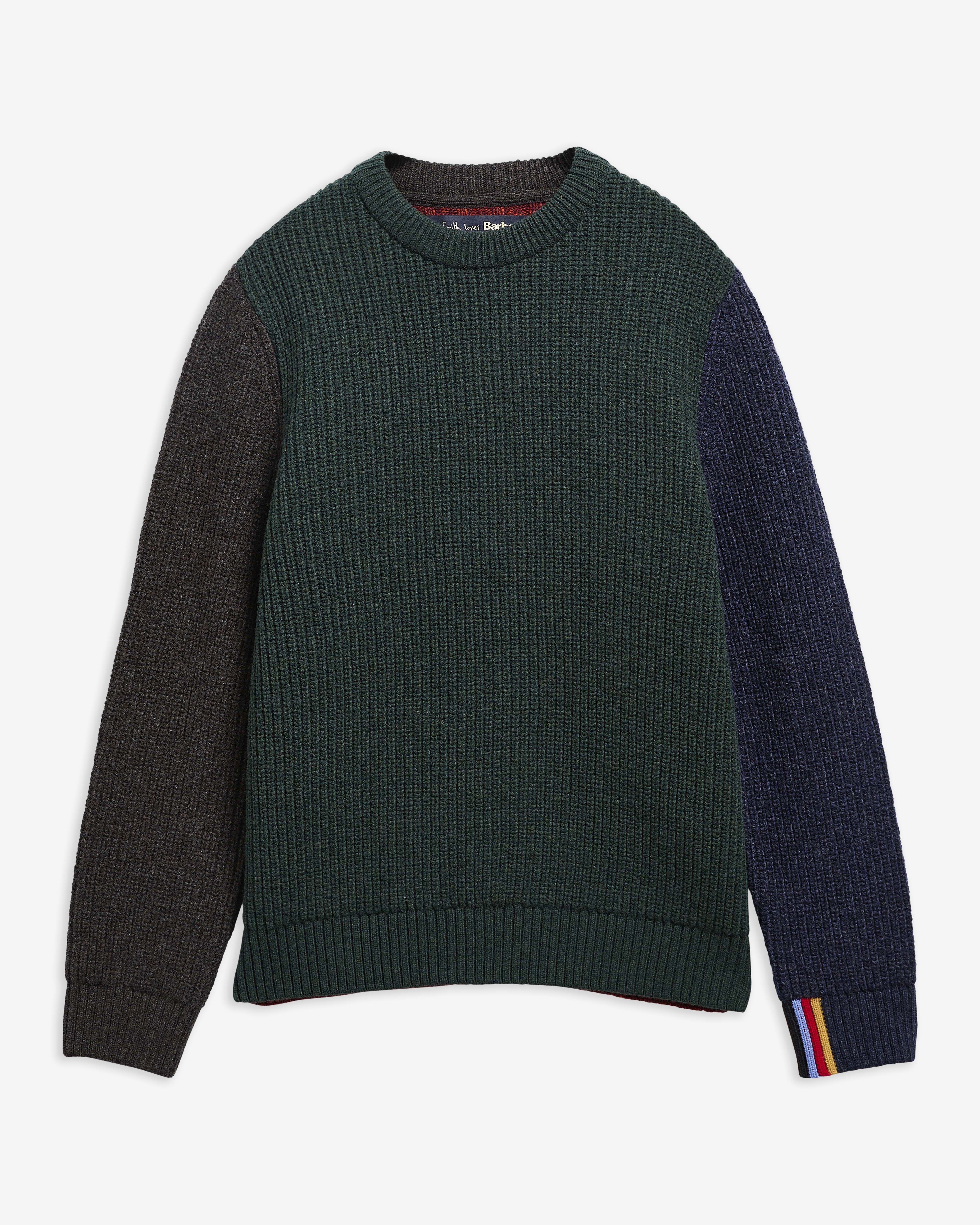 Paul Smith Loves Barbour Gamefair Wool Cardigan Russet