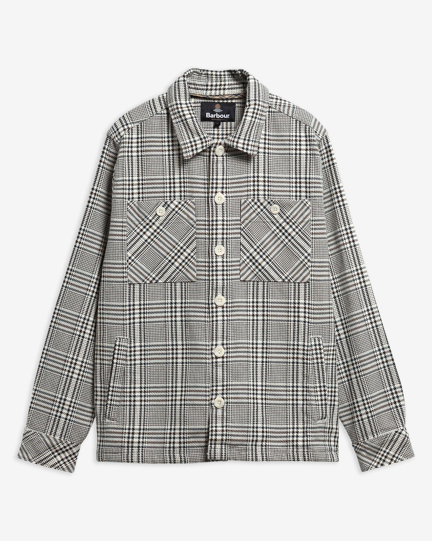 Overshirt Alderney Houndstooth Whisper White