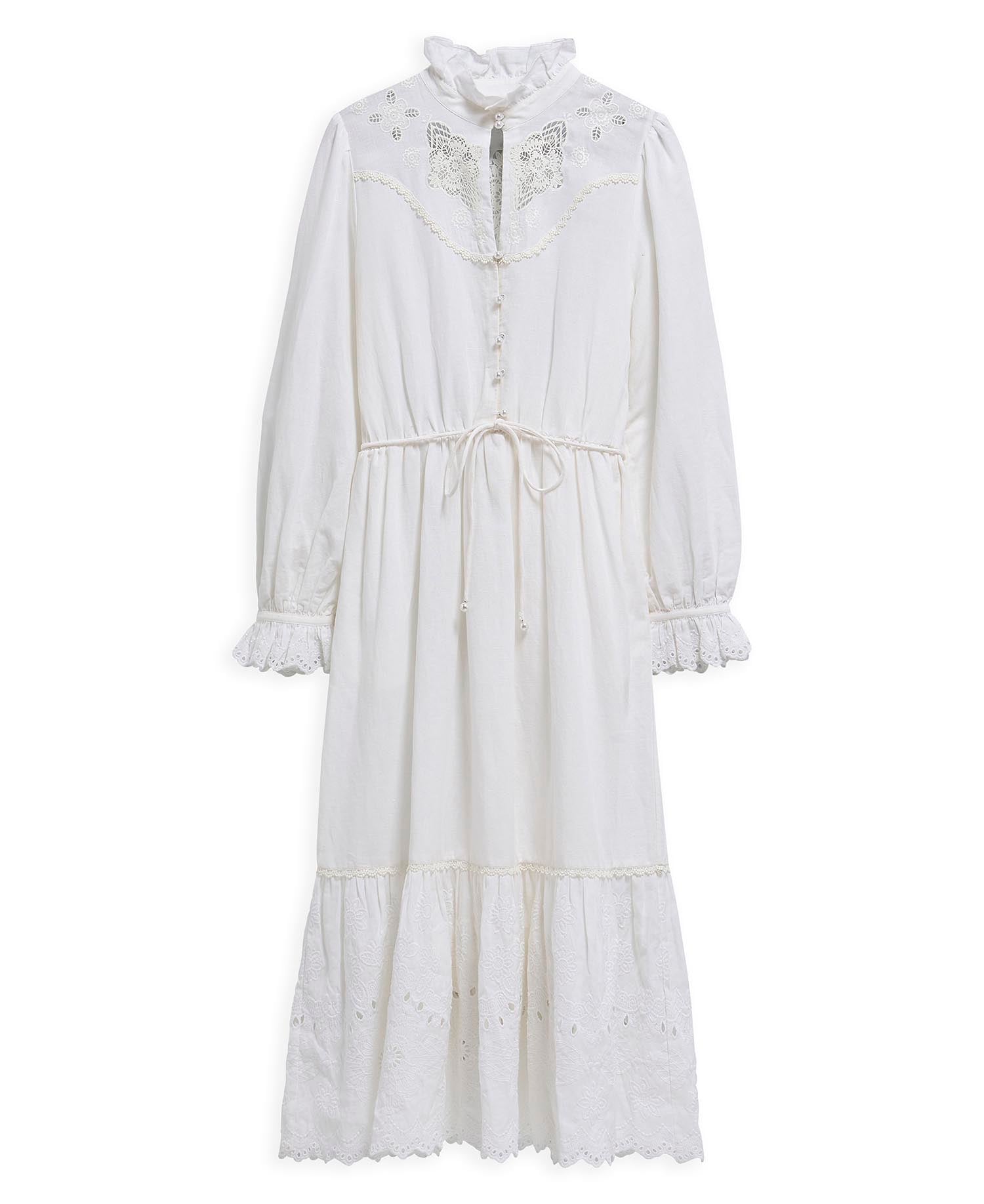 Avebury Maxi Dress White