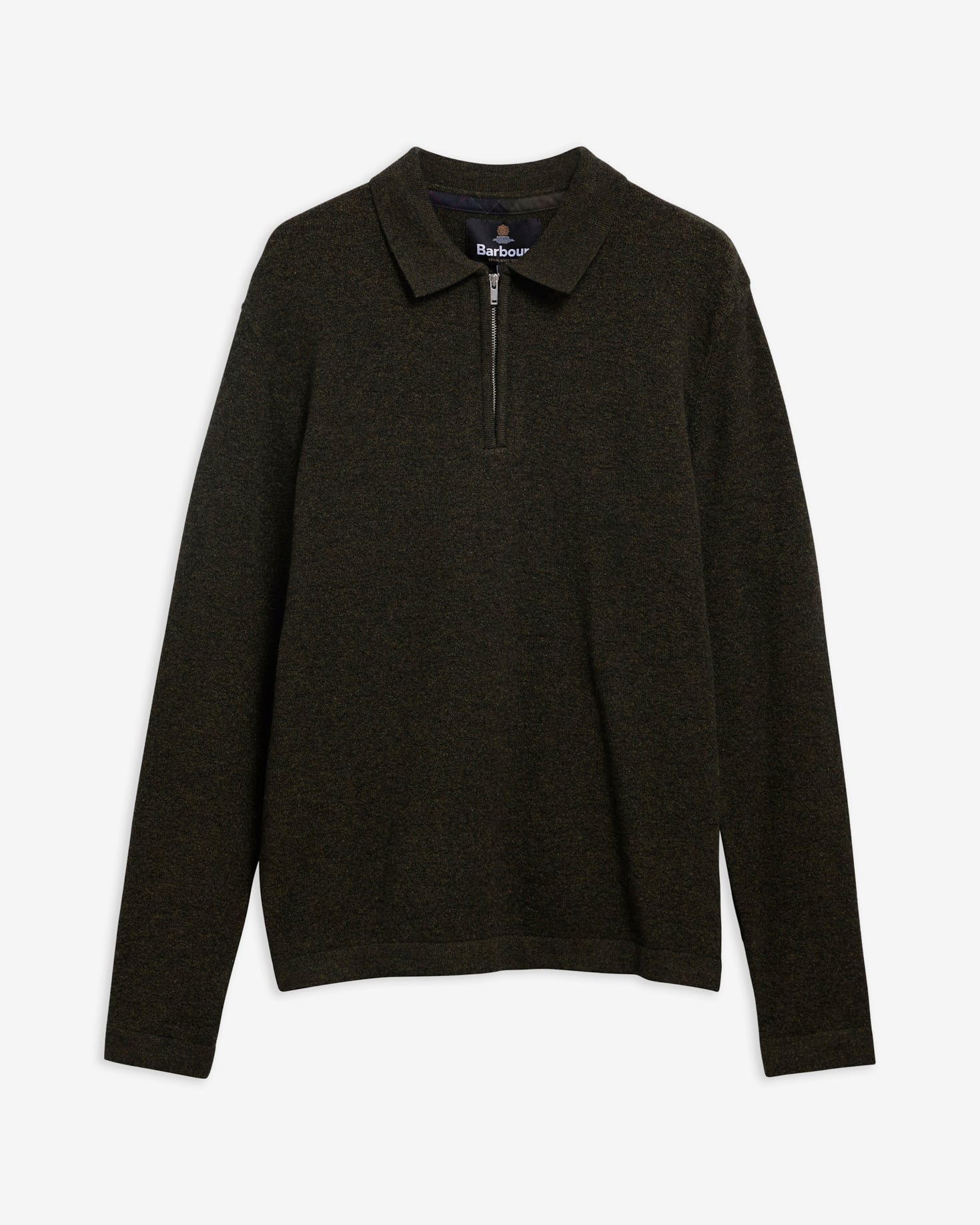 Bearsted Knitted Polo Shirt Sage