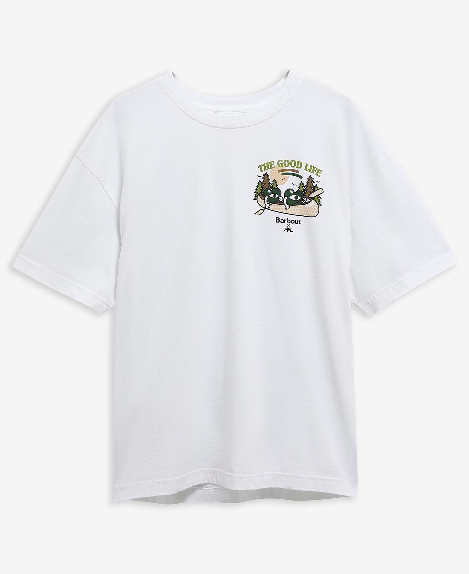 Barbour x Mul T-Shirt Heaton Oversized White