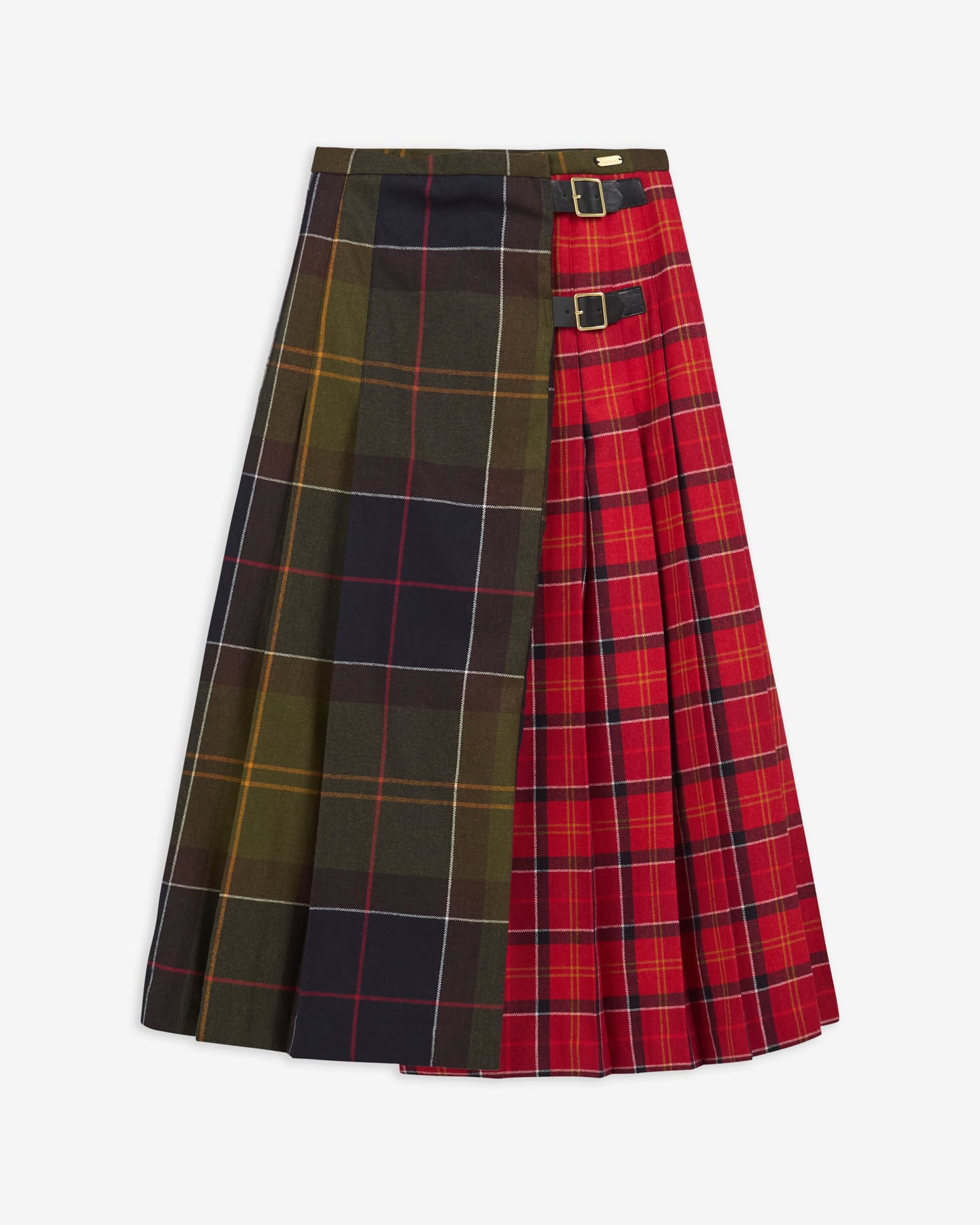 Gonna midi Marena con motivo tartan Cardinal Tartan Multi