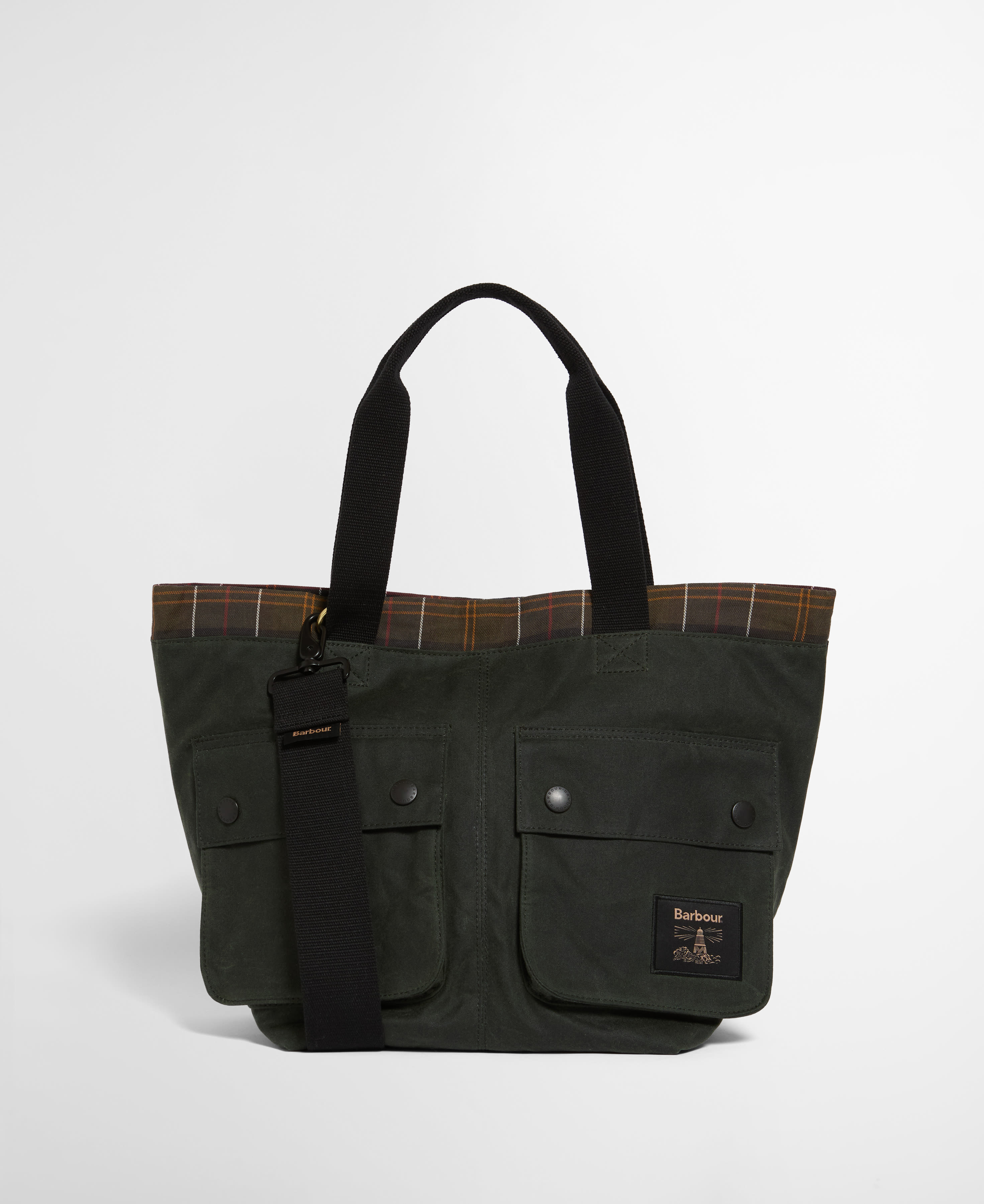 Field Waxed Carry All Tote Bag Sage/Classic