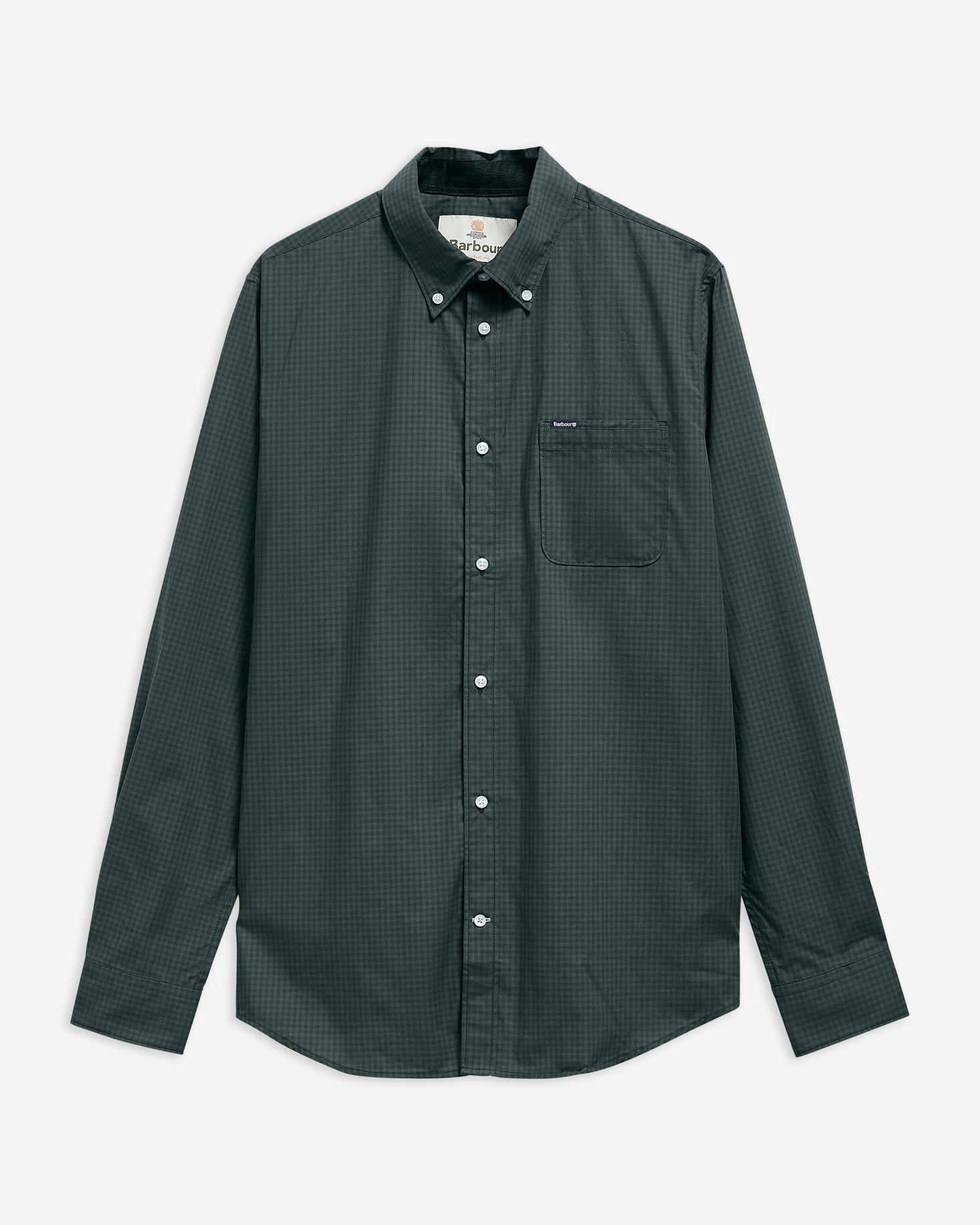Barbour Hemd Harbourwall Tailored Fit Sycamore Green