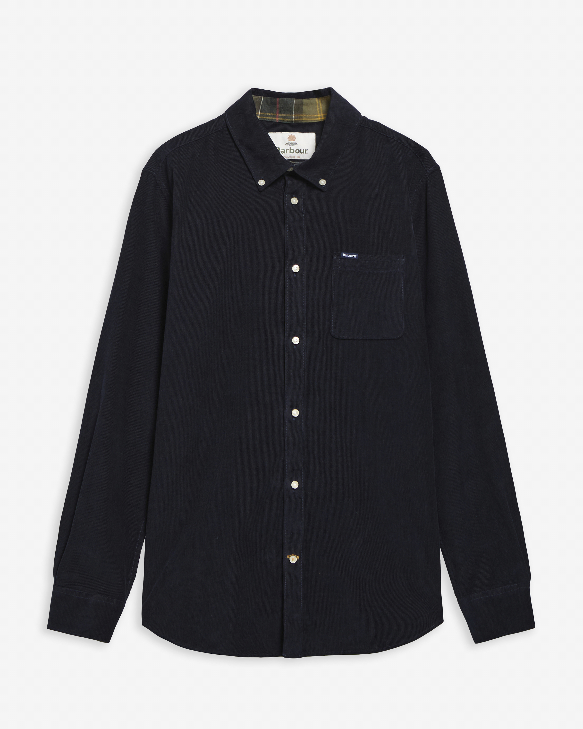 Ramsey Tailored Long-Sleeved Shirt Classic Navy
