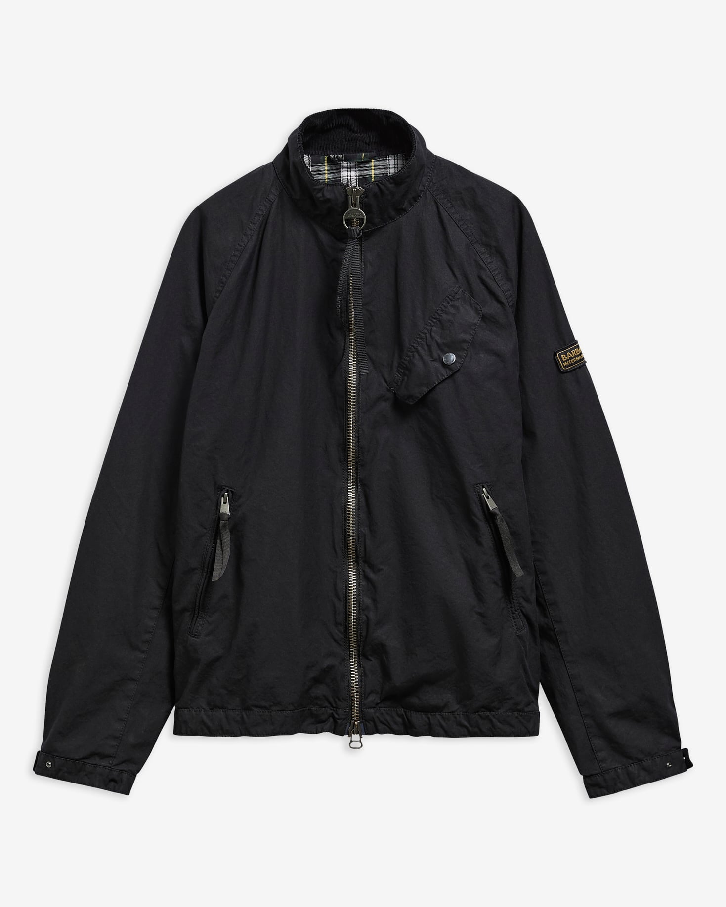 B.Intl Wachsjacke Club Blouson Washed Black