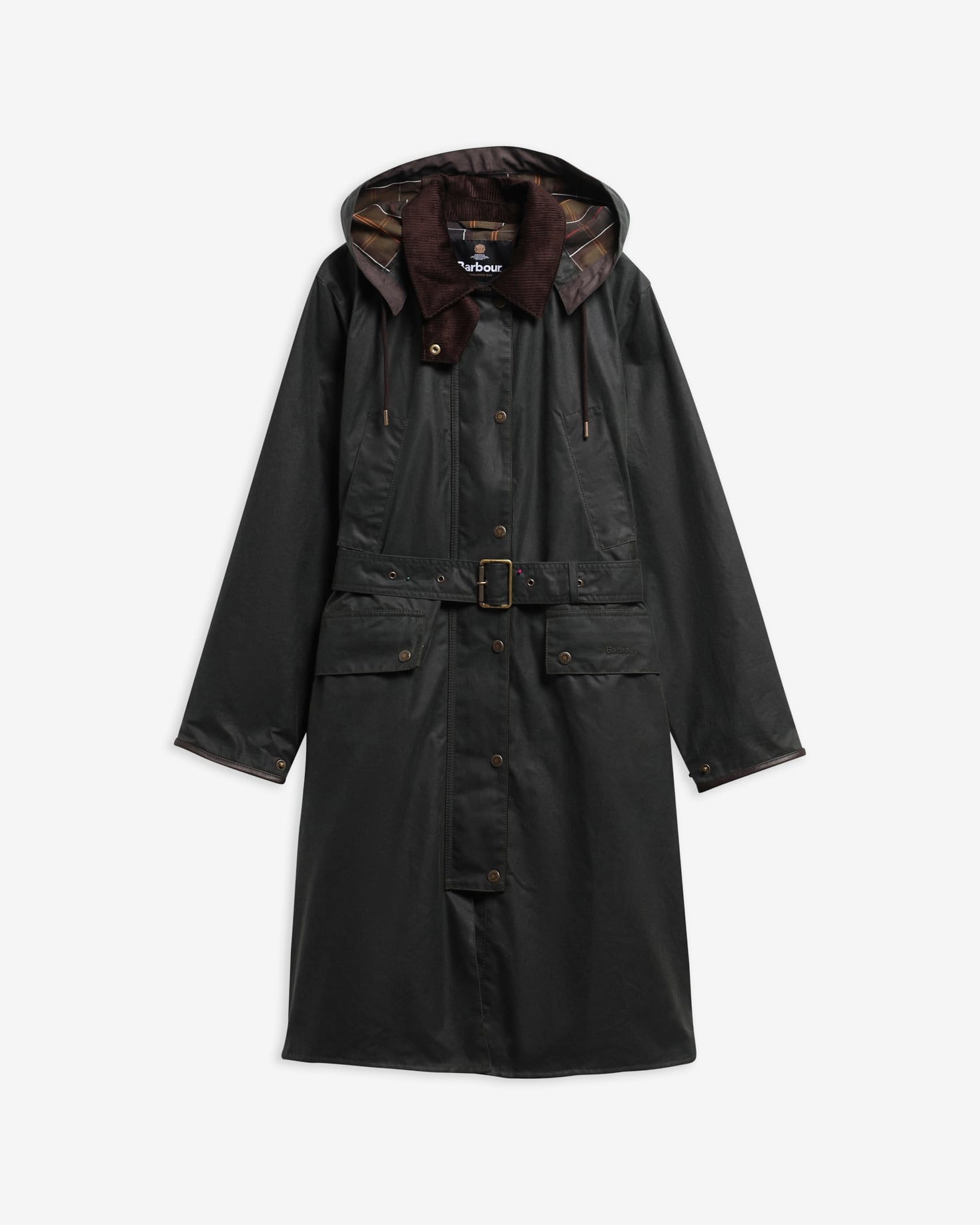 Barbour Wachsjacke Antoinette Longline Sage/Classic