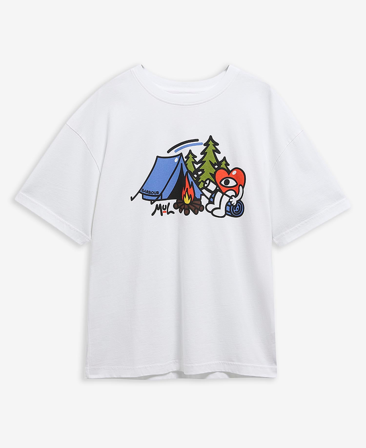 Barbour x Mul T-Shirt Grainger Oversized White