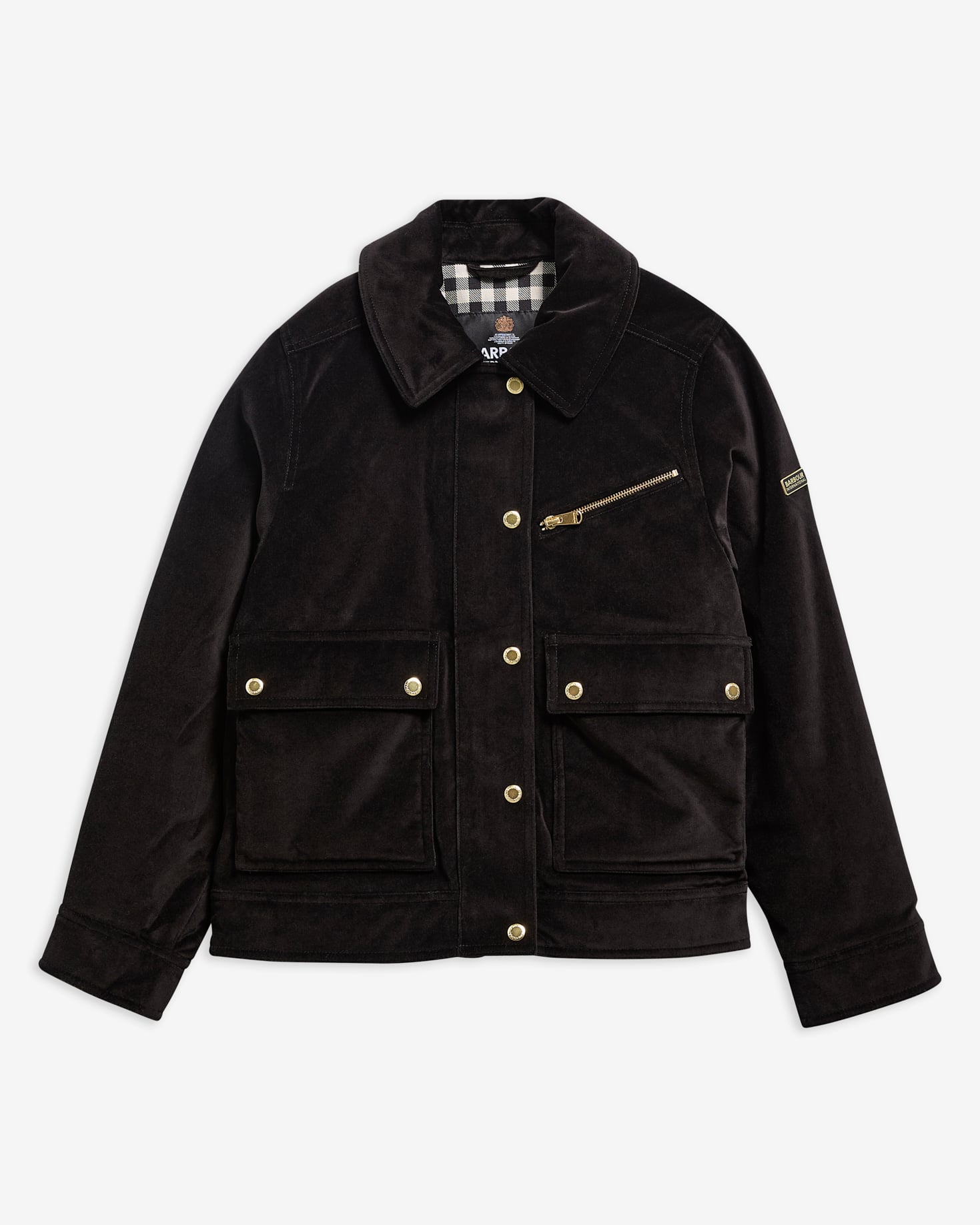 Hanson Velvet Casual Jacket Black