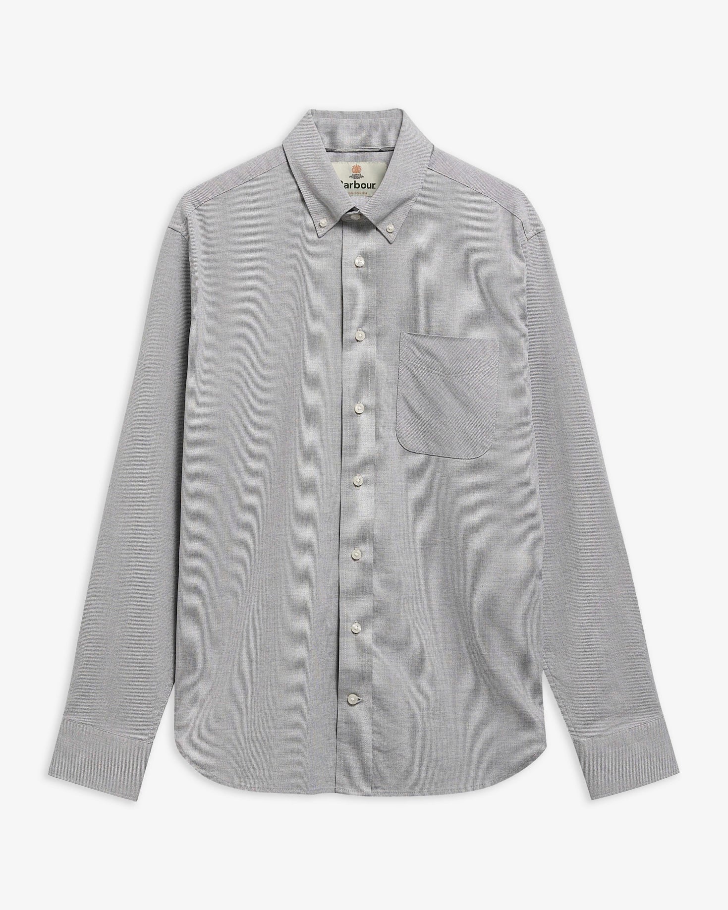 Barbour Hemd Nevis Authentic Fit Grey Marl