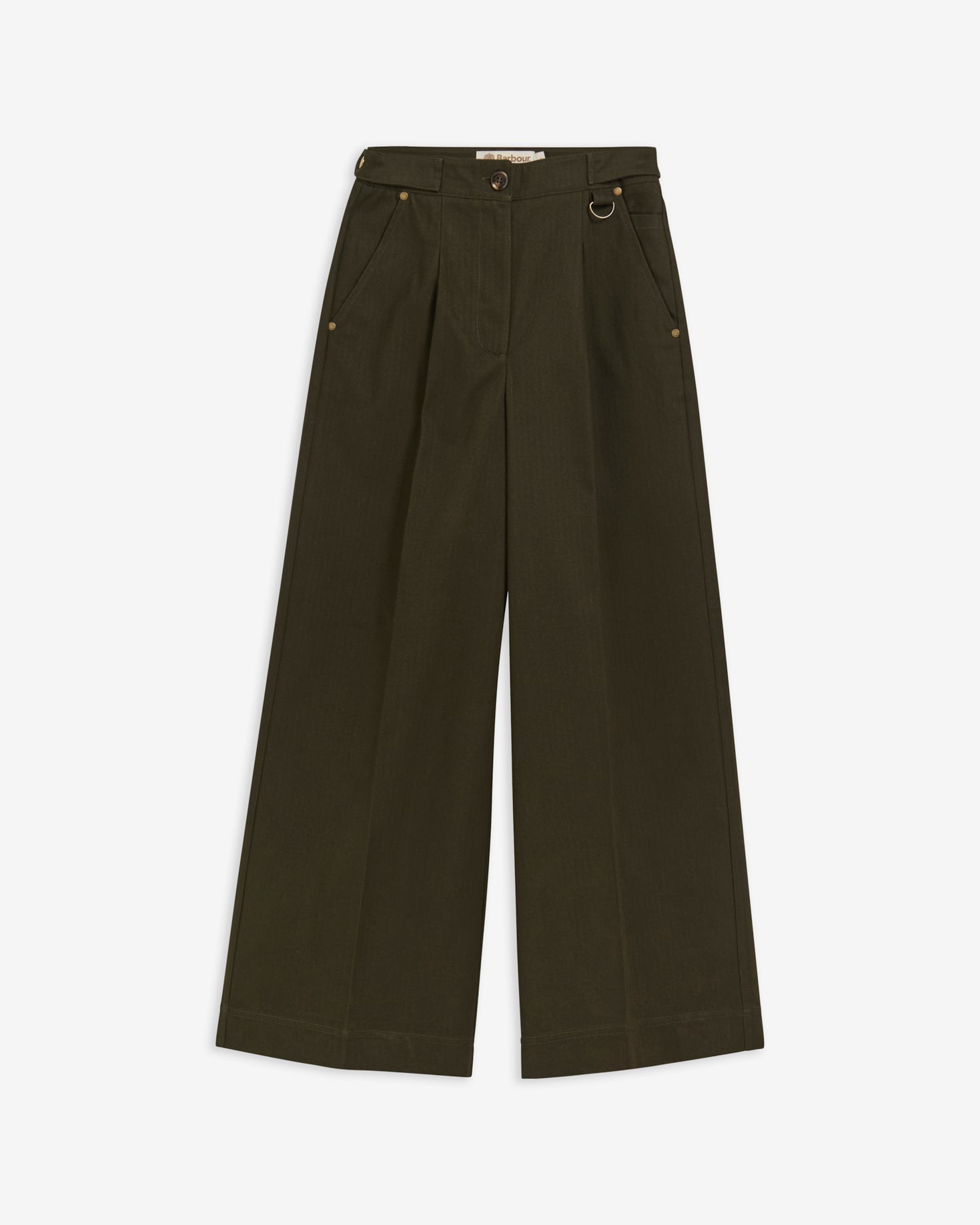 Barbour Hose Annette Wide-Leg Sage