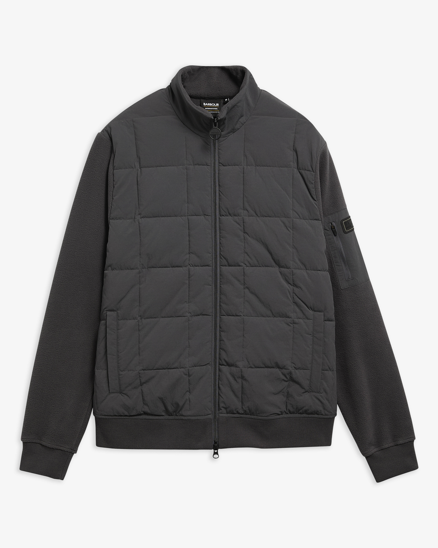 Burnhope Quilted Sweatshirt Asphalt