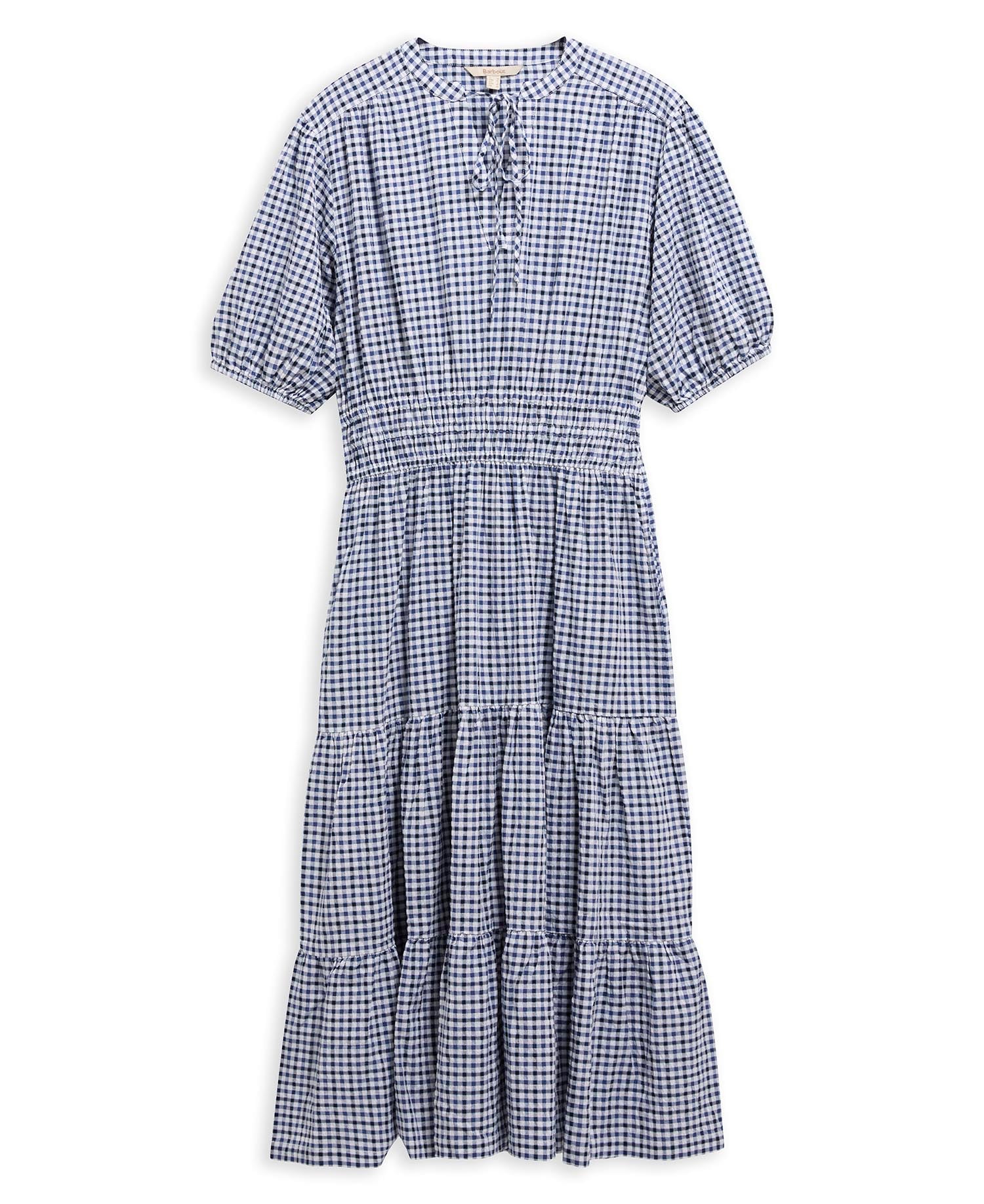 Ashwell Gingham Tiered Midi Dress Multi Gingham