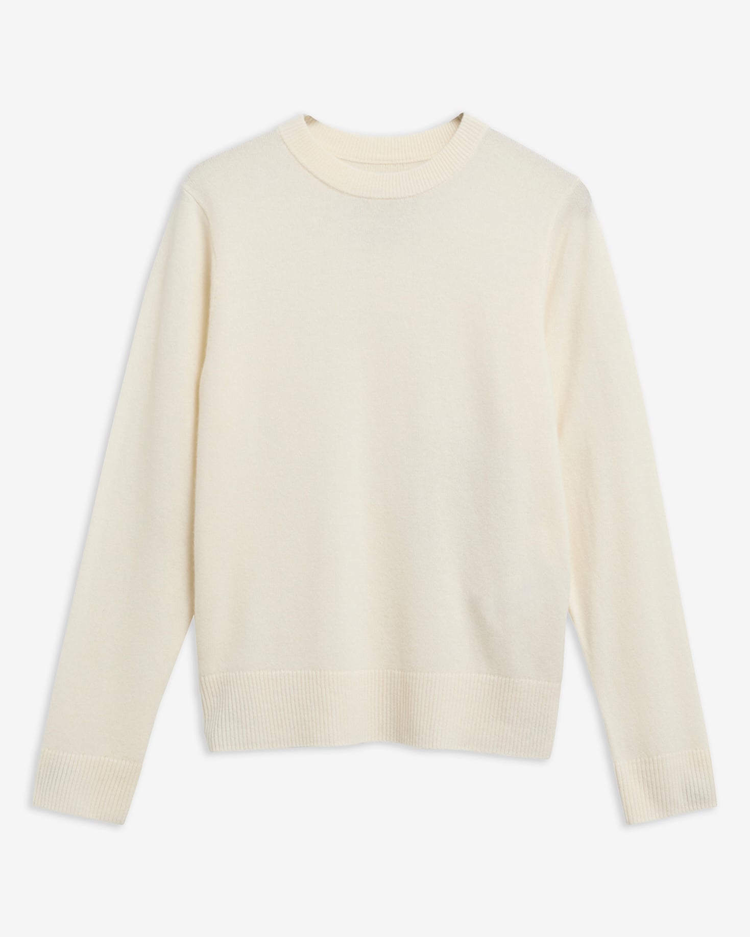 Barbour Kaschmirpullover Penwood Rundhalsausschnitt Ecru