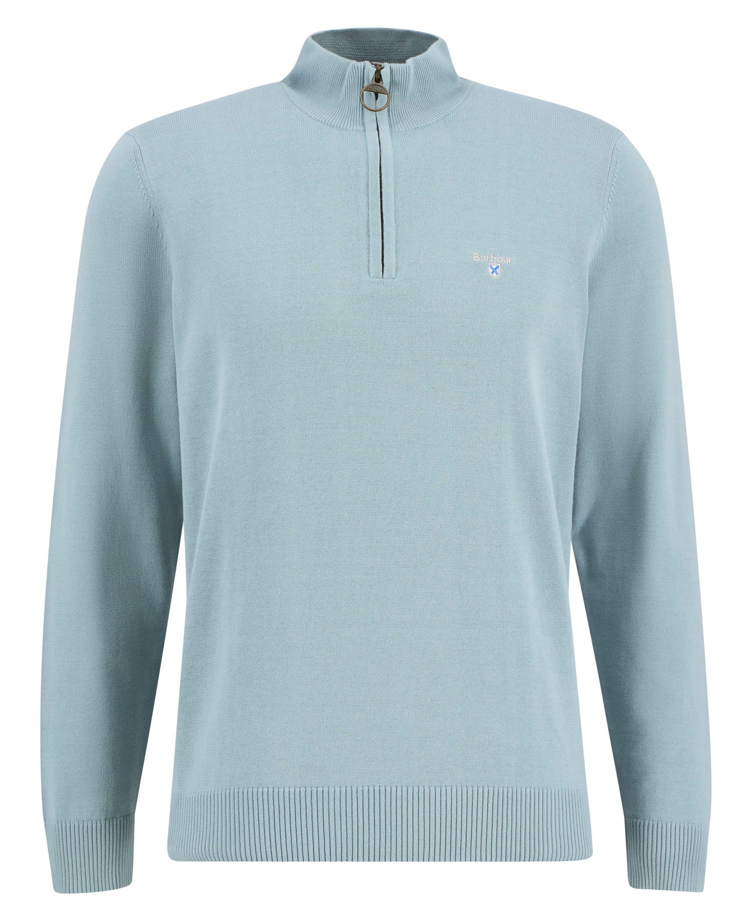 Maglione con zip corta in cotone compatto Lingwood